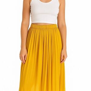 Endless Rose Mustard Yellow Maxi Skirt Long